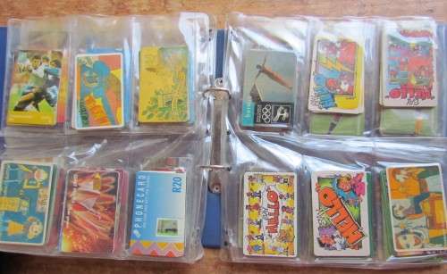 210 X VINTAGE TELEPHONE CARDS COLLECTION IN ALBUM