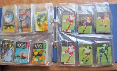 210 X VINTAGE TELEPHONE CARDS COLLECTION IN ALBUM