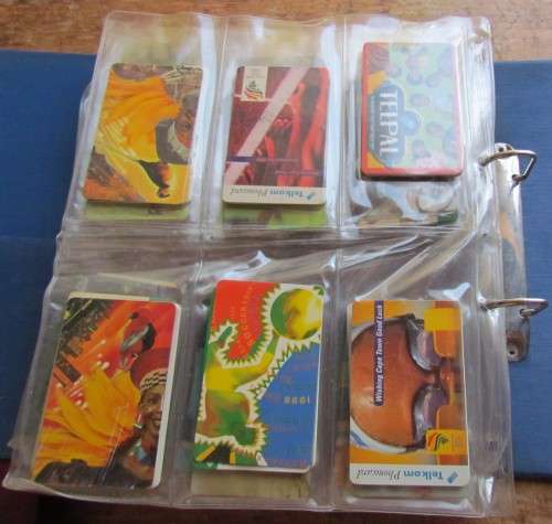 210 X VINTAGE TELEPHONE CARDS COLLECTION IN ALBUM