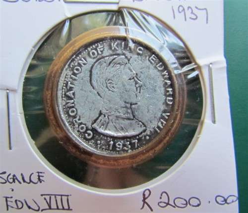 1937 Coronation of King Edward VIII Lapel Badge ***Scarce***