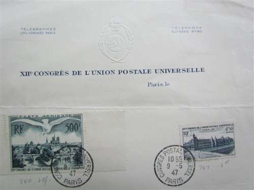 XII Congress D`Le Union Postale Universelle - Airmail Poste Aerienne