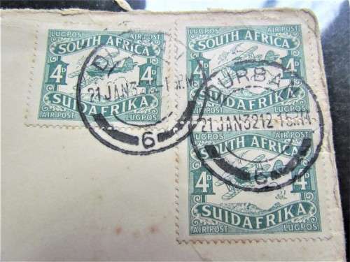 Durban Airmail Cover - Issued by DBN Publicity Assoc + Natal Philatelic Soc. via CTN