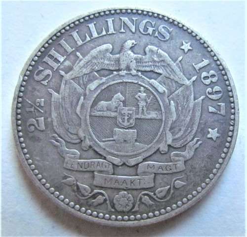 1897 ZAR 2/6 Shillings Half Crown