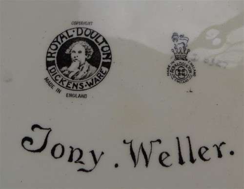 Royal Doulton - Dickens Ware - Tony Weller -  Large +-330mm Plate