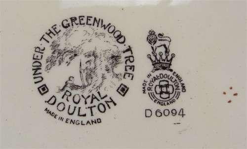 Royal Doulton - Under The Greenwood Tree Plate - +-260mm