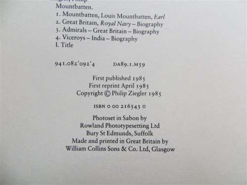 Mountbatten - The Official Biography - Philip Ziegler