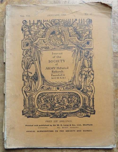 Jan 1928 Journal of the Society of Army Historical research - W.C Long & Co.