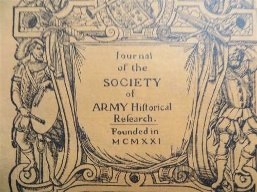 Jan 1928 Journal of the Society of Army Historical research - W.C Long & Co.