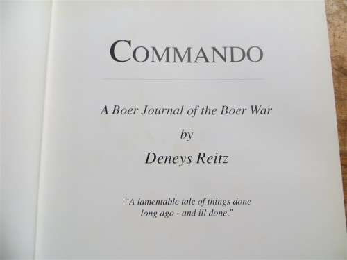 Commando - A Boer Journal of the Boer War - Deneys Reitz