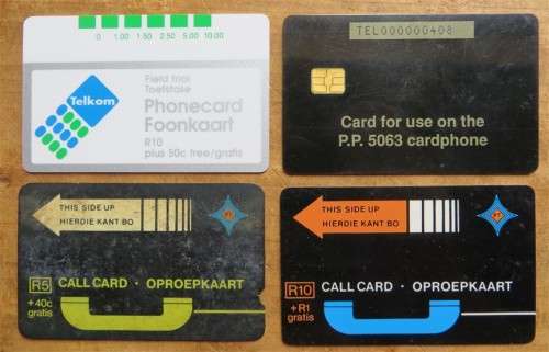 4 x Early Vintage Phone Cards - 1 Bid