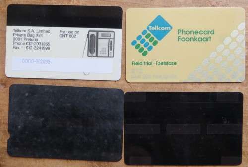 4 x Early Vintage Phone Cards - 1 Bid