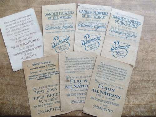 7 x Silk Cigarette Cards