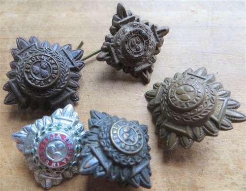 5 x Assorted Vintage Officer`s Pips - 1 Bid