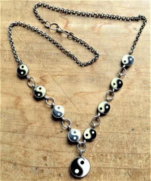 Vintage Yin and Yang necklace