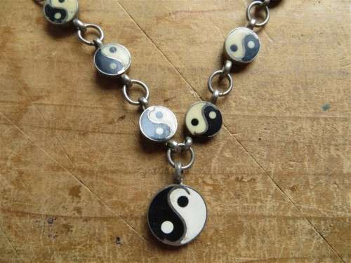 Vintage Yin and Yang necklace