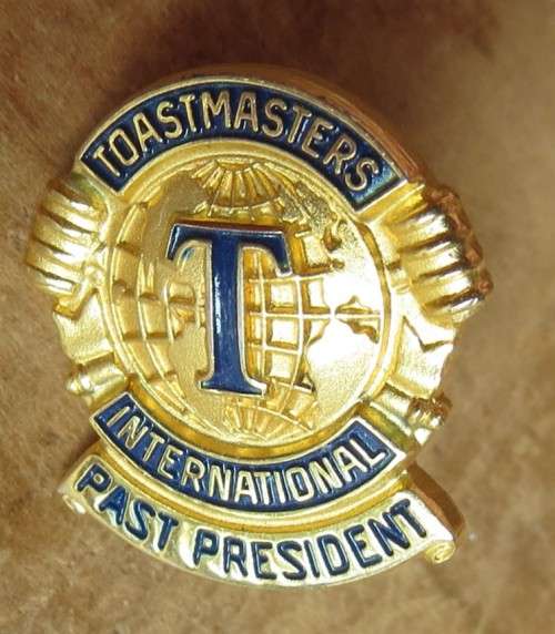 Toast Masters International Past President Badge