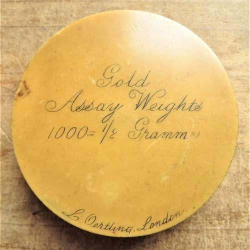 Victorian Gold Assay Weights Holder - No Weights
