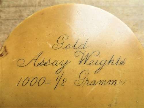Victorian Gold Assay Weights Holder - No Weights