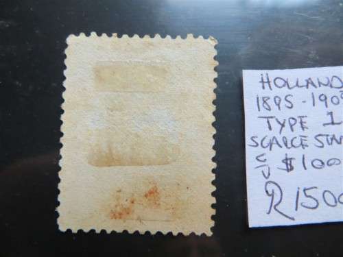 1895 -1905 Holland Type 1 **SCARCE** Cat. Value R1500.00