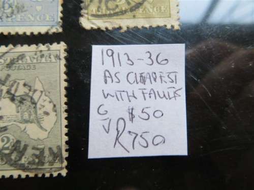 1913-36 Australia Lot - Lowest Value with Faults  R750,00