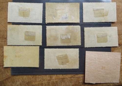 Early India Postage Stamps on Card - 1 Bid for All