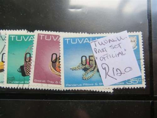 2 X TUVALU Part Sets Stamps on Card - 1 Bid for All