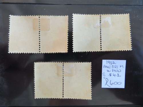 1952 Netherlands Mint Pairs R600.00
