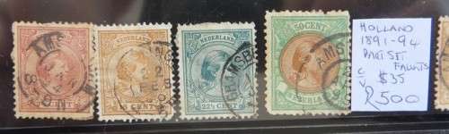 Europe Stamps Lot on Card - R1900+ Swiss,Holland,Monaco