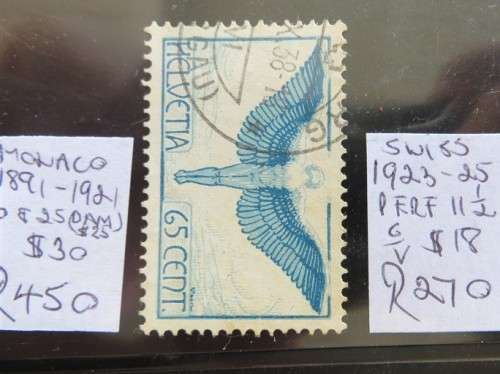 Europe Stamps Lot on Card - R1900+ Swiss,Holland,Monaco