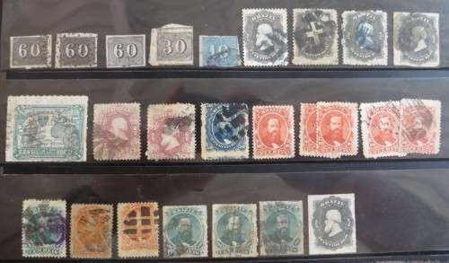 Early Brazil Stamp Lot - High Value
