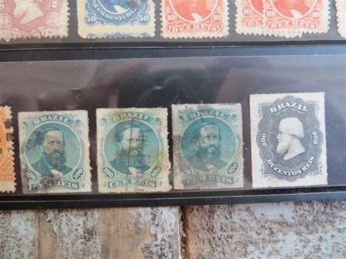 Early Brazil Stamp Lot - High Value