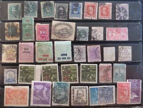 Early Brazil Stamp Lot - High Value