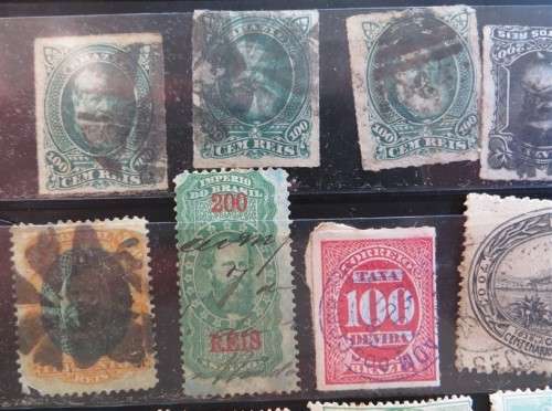 Early Brazil Stamp Lot - High Value