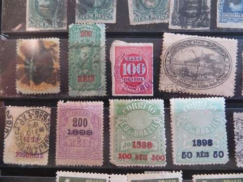 Early Brazil Stamp Lot - High Value