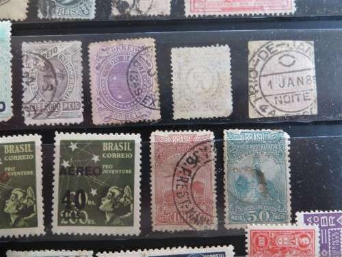 Early Brazil Stamp Lot - High Value