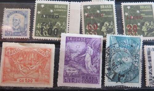 Early Brazil Stamp Lot - High Value
