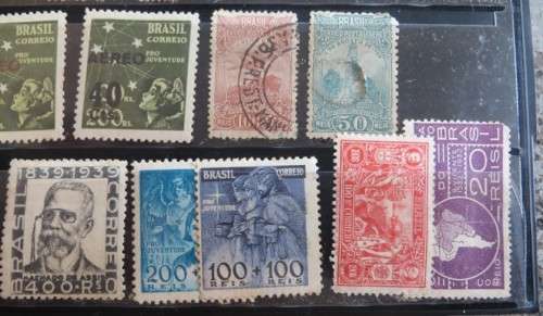 Early Brazil Stamp Lot - High Value
