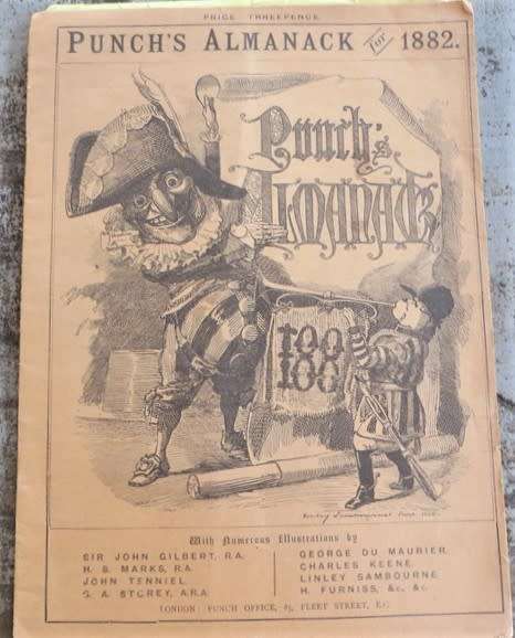 1882 Punch Almanak - 24 Pages Scarce item