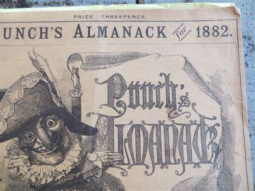 1882 Punch Almanak - 24 Pages Scarce item