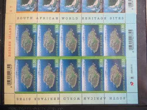 World Heritage Sites Set - 3 x Sheets UMM - Robben Island Mandela