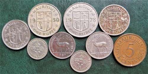 Mauritius Coin Lot - 1 Bid for All
