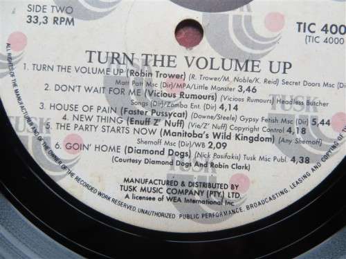 Turn the Volume UP Vinyl LP Skid Row , Motley Crue