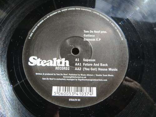 Tom De Neef Gattaca Supersax Stealth - Techno House Trance DJ Dance LP