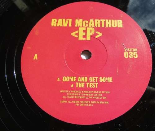 Ravi McArthuer EP Visitor - Techno House Trance DJ Dance LP