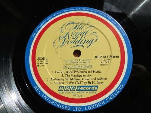 Lady Di & Prince Charles Royal Wedding - Vintage Vinyl LP