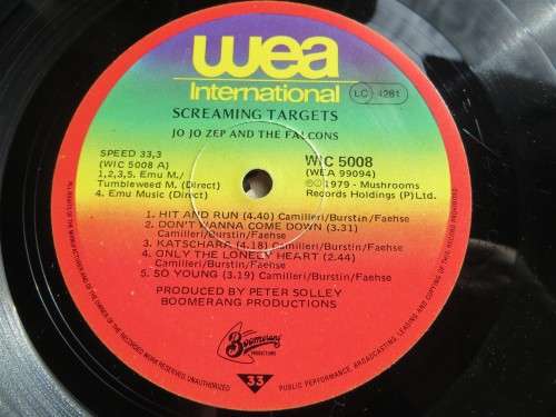 Jo Jo Zep & the Falcons Screaming Targets - Vintage Vinyl LP