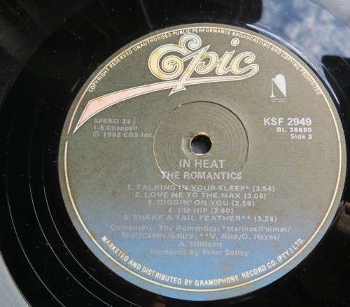 The Romantics In Heat - Vintage Vinyl LP