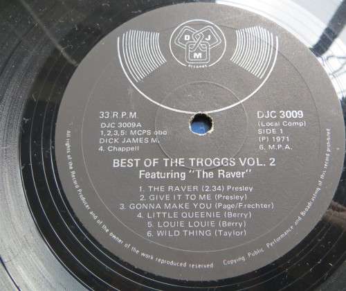 The Best of The Troggs Vol.2  - Vintage Vinyl LP