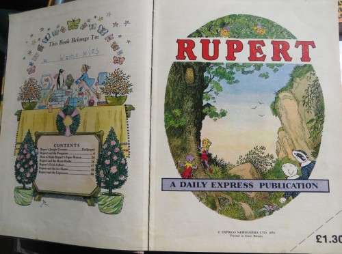 1979 RUPERT THE BEAR - DAILY EXPRESS ANNUAL