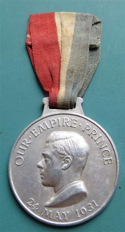 1931 Empire Prince God , King and Empire Medallion with Ribbon